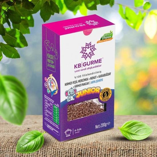 Glutensiz & Vegan Sebzeli Premium Junior Arpa Şehriye 200 gr