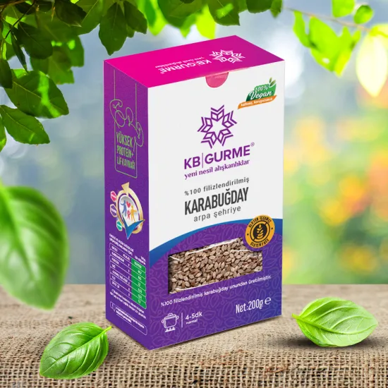 Glutensiz & Vegan Filizlendirilmiş Karabuğday Arpa Şehriye Makarna 200 gr