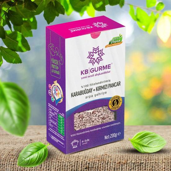 Glutensiz & Vegan Karabuğday + Kırmızı Pancar Arpa Şehriye 200 gr