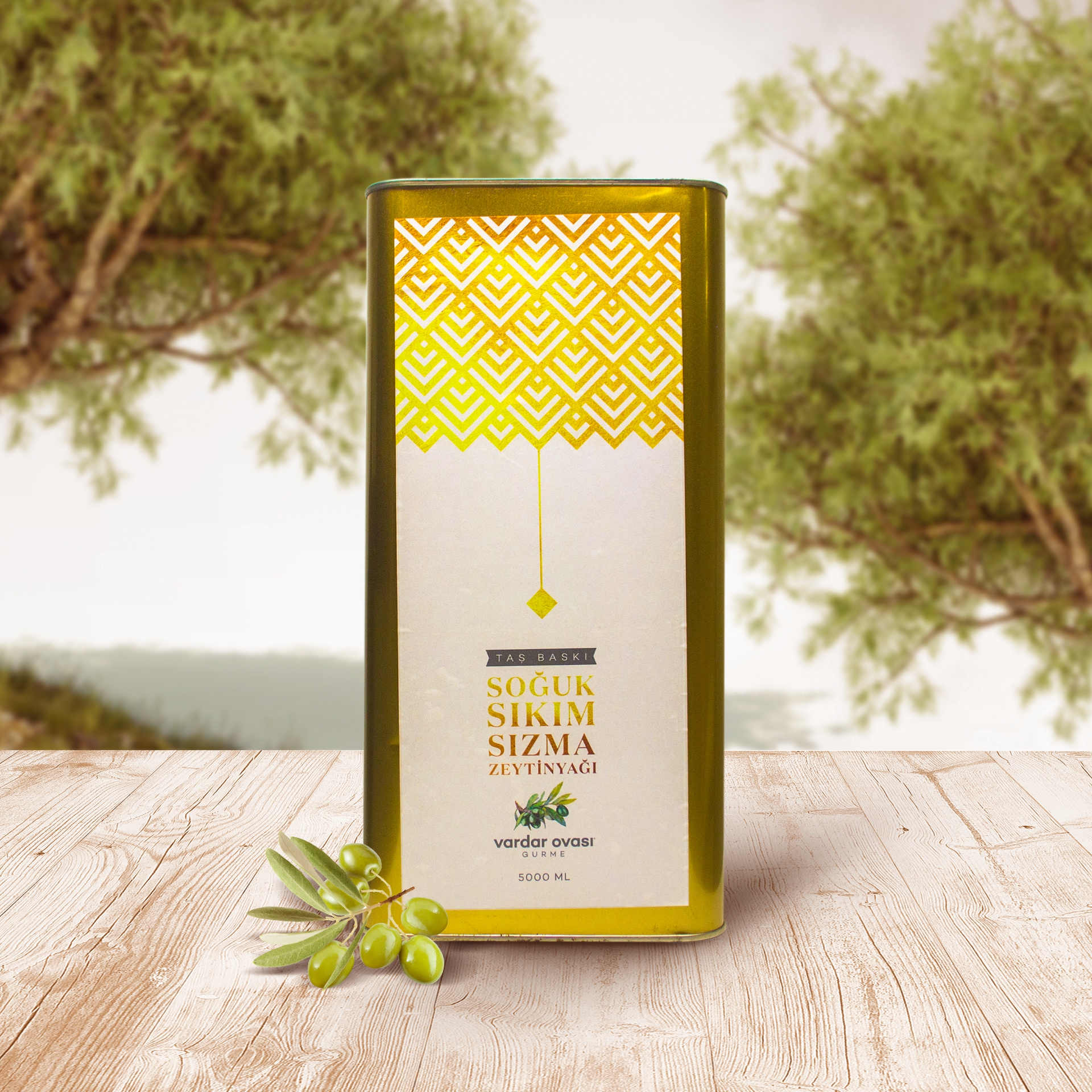  Soğuk Sıkım Zeytinyağı 5000 ml