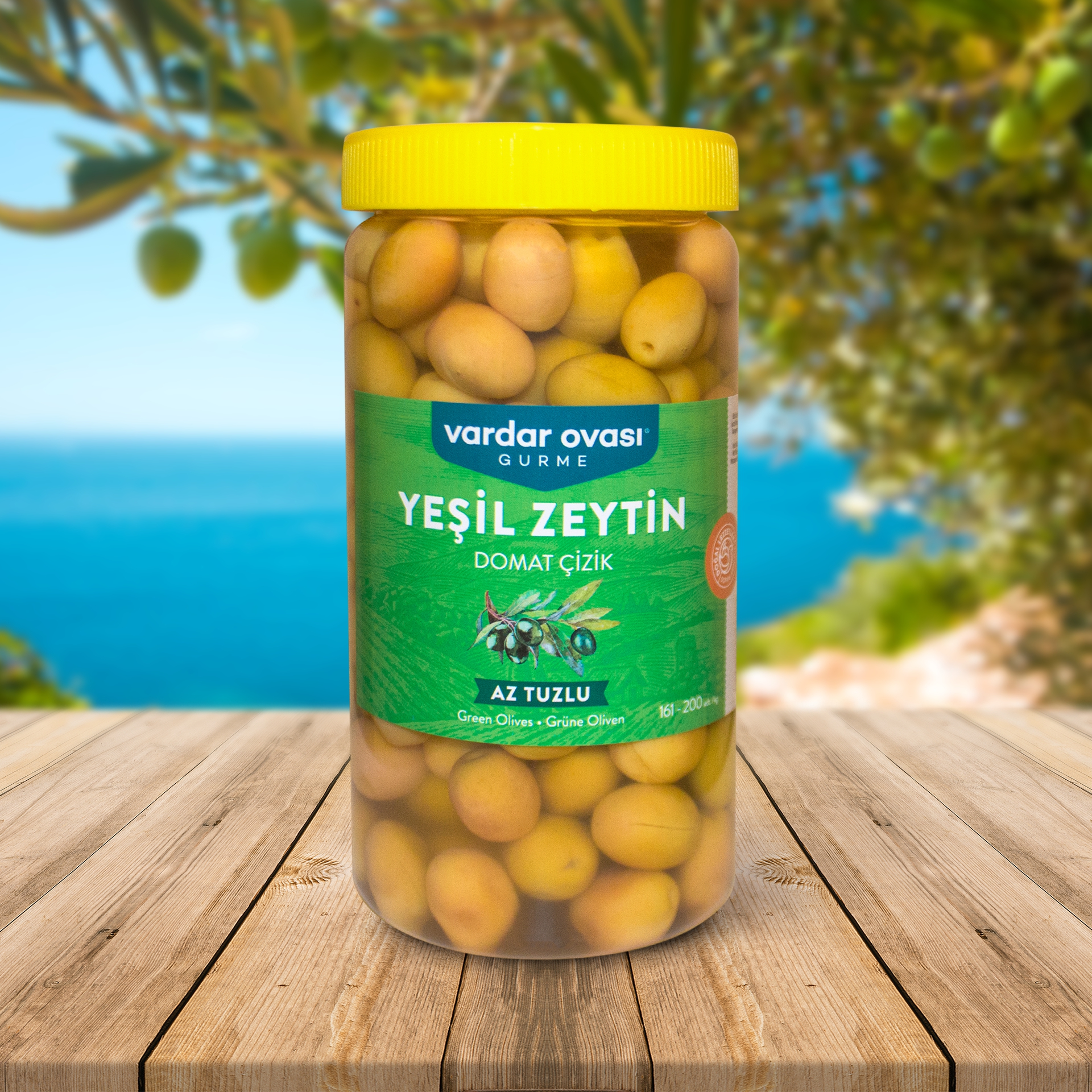 Domat Çizik Yeşil Zeytin 1000 g